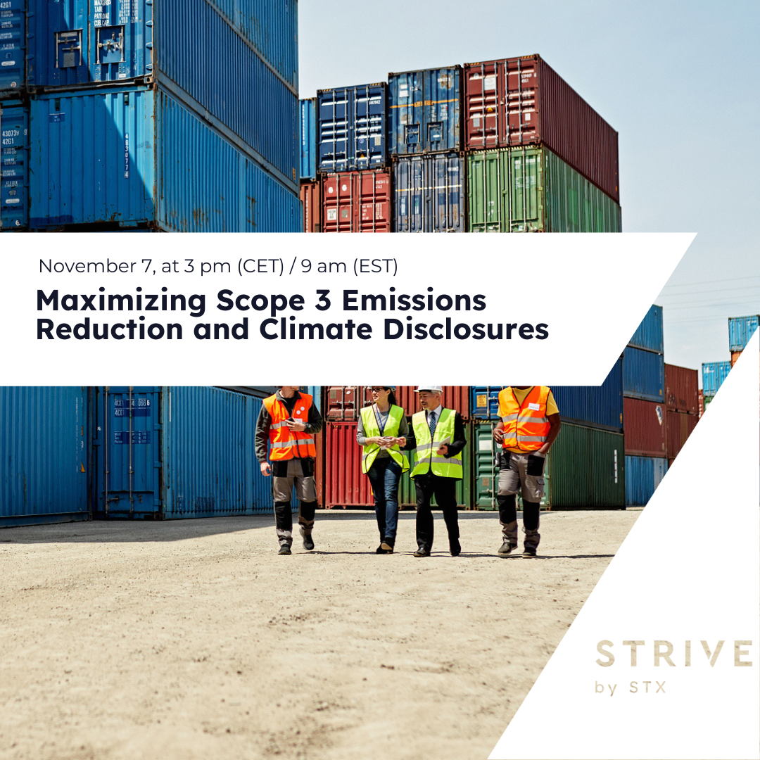 CDP webinar driving scope 3 emission reductions